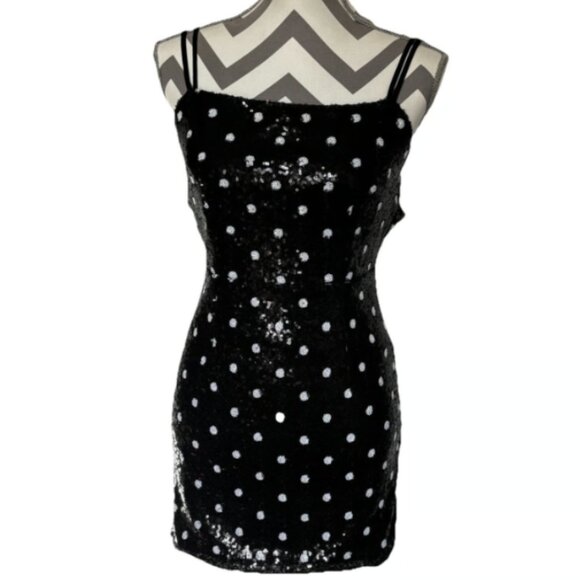 NTOW Honey Punch Sequins Mini Dress SIZE S - Picture 1 of 6